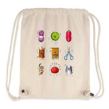 Kit de crochet - Sac à cordon recyclé Stanley/Stella - blanc naturel - Devant