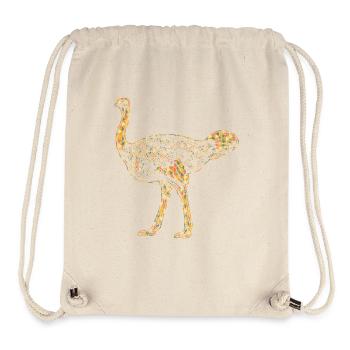 Ostrich Geometric - Stanley/Stella Recycled Gym Bag - natural - Front