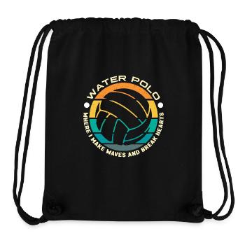 Water Polo Where I Make Waves And Water Sports - Stanley/Stella recycelter Gym Bag - Schwarz - Vorne