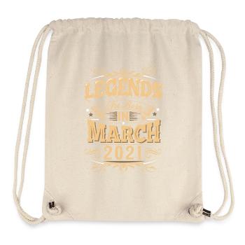 März 2021 Geburtstag Legende - Stanley/Stella recycelter Gym Bag - Naturweiß - Vorne