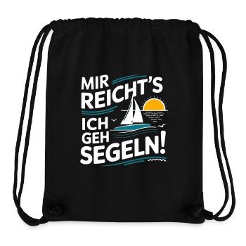 I've had enough – I'm going sailing | Sailboat - Stanley/Stella Recycled Gym Bag - black - Front