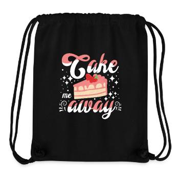 Pastry Lover Cake Me Away Cute Baking Gift - Stanley/Stella recycelter Gym Bag - Schwarz - Vorne