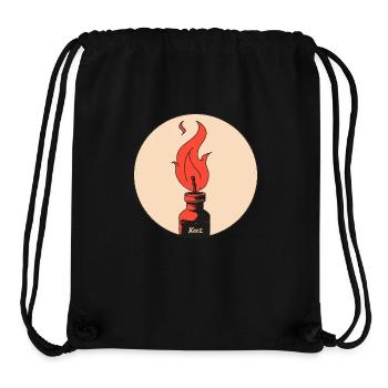 La flamme de la liberté - Sac à cordon recyclé Stanley/Stella - noir - Devant