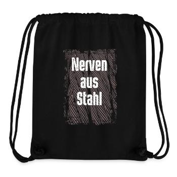 Nerven aus Stahl - Stanley/Stella recycelter Gym Bag - Schwarz - Vorne