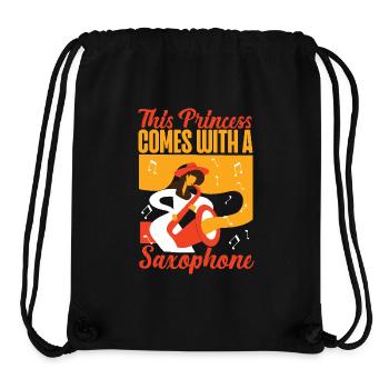 Saxophone This Princess Comes With - Stanley/Stella Recycled Gym Bag - black - Front