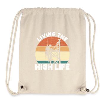 Industriekletterer Tower Climber Industrieklettern - Stanley/Stella recycelter Gym Bag - Naturweiß - Vorne