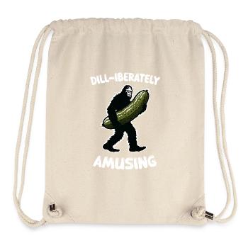 Dill-iberate amüsant. Gurke Dill Bigfoot Sasqua - Stanley/Stella recycelter Gym Bag - Naturweiß - Vorne