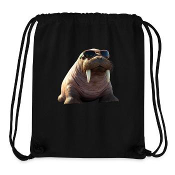 Walross Stoßzähne Robbe Wilde Pazifische Walrosse - Stanley/Stella recycelter Gym Bag - Schwarz - Vorne
