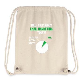 Email Internet marketing Will talk about Funny Quo - Sac à cordon recyclé Stanley/Stella - blanc naturel - Devant