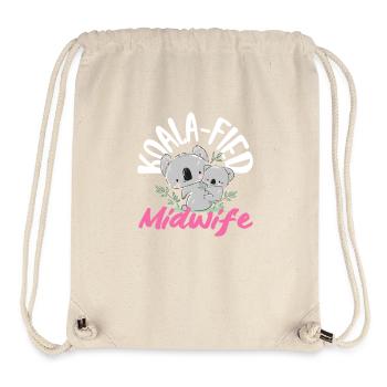 Koala-fied Midwife Cute Design - Stanley/Stella Recycled Gym Bag - natural - Front