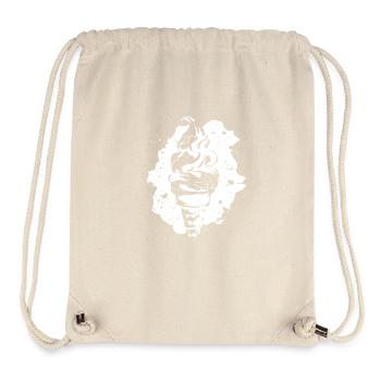 Graphique de crème glacée - Sac à cordon recyclé Stanley/Stella - blanc naturel - Devant