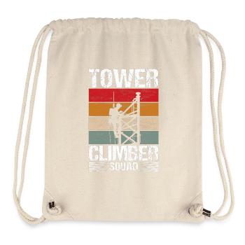 Industriekletterer Tower Climber Industrieklettern - Stanley/Stella recycelter Gym Bag - Naturweiß - Vorne
