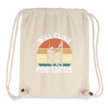 Industriekletterer Tower Climber Industrieklettern - Stanley/Stella recycelter Gym Bag - Naturweiß - Vorne