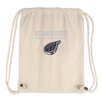 Steakologist study of Meat Steaks funny for women - Stanley/Stella Recycled Gym Bag - natural - Front