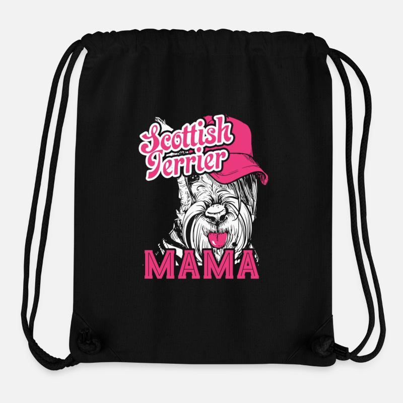 Scottish Terrier Mama - Stanley/Stella Recycled Gym Bag - black