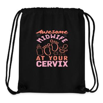 Fantastic midwife always there for you - Stanley/Stella Recycled Gym Bag - black - Front