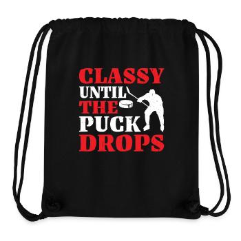 Classy Until The Puck Drops 31 - Stanley/Stella recycelter Gym Bag - Schwarz - Vorne