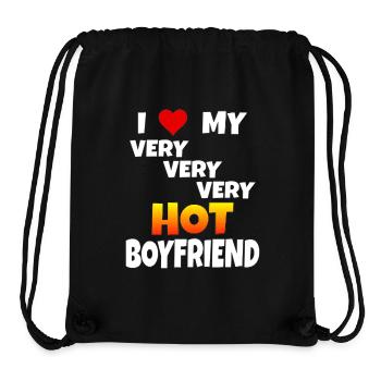 Liebe Spruch Freund Geschenk Love Valentinstag - Stanley/Stella recycelter Gym Bag - Schwarz - Vorne