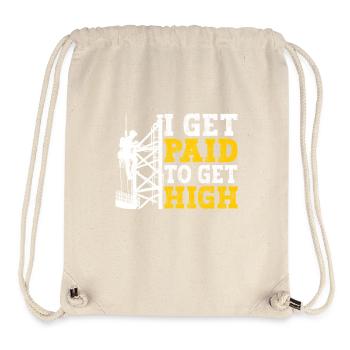 Industriekletterer Tower Climber Industrieklettern - Stanley/Stella recycelter Gym Bag - Naturweiß - Vorne
