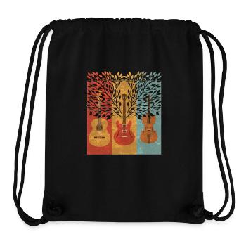 Yggdrasil Nature Musicien Arbre De Vie - Sac à cordon recyclé Stanley/Stella - noir - Devant