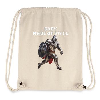 RÜSTUNG BODY MADE OF STEEL - Stanley/Stella recycelter Gym Bag - Naturweiß - Vorne