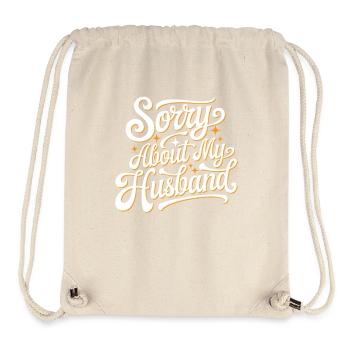 Sorry About My Husband 17 - Stanley/Stella recycelter Gym Bag - Naturweiß - Vorne