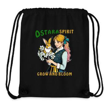 FRAU HASE BLUME OSTARA SPIRIT - Sac à cordon recyclé Stanley/Stella - noir - Devant