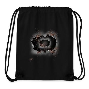Halloween Spinnen Tiere Spinne Phobie Panik - Stanley/Stella recycelter Gym Bag - Schwarz - Vorne