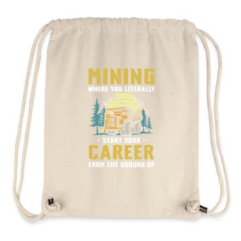 Mining Career From The Ground Up - Stanley/Stella recycelter Gym Bag - Naturweiß - Vorne