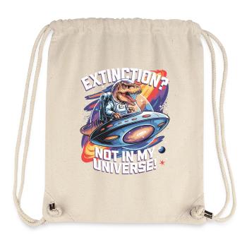Aussterben? Nicht in meinem Universum - Dino Astronaut - Stanley/Stella recycelter Gym Bag - Naturweiß - Vorne