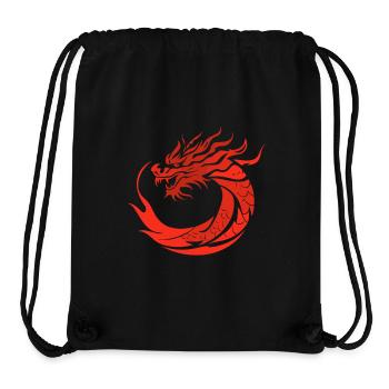 Roter Drache im Japan Stil - Stanley/Stella recycelter Gym Bag - Schwarz - Vorne