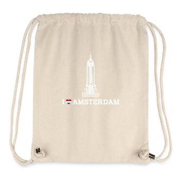 I Love Amsterdam Empire Building Netherland Lover - Stanley/Stella Recycled Gym Bag - natural - Front