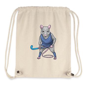 Ratte Feldhockey Hockeyschläger - Stanley/Stella recycelter Gym Bag - Naturweiß - Vorne