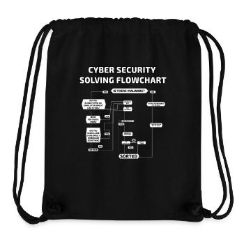 Flussdiagramm zur Lösung der Cybersicherheit - Stanley/Stella recycelter Gym Bag - Schwarz - Vorne