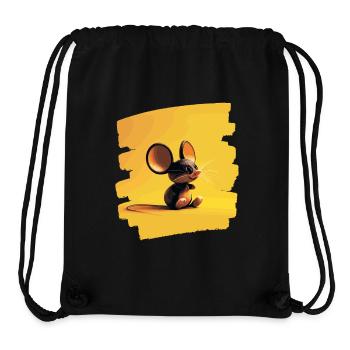Maus - Stanley/Stella recycelter Gym Bag - Schwarz - Vorne