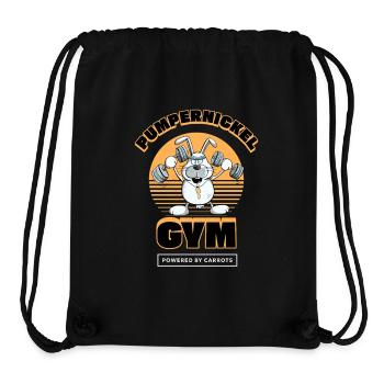 Pumpernickel Krafttraining Hase Fitness Spruch - Stanley/Stella recycelter Gym Bag - Schwarz - Vorne