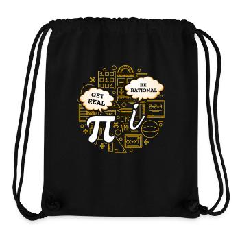 Mathe-Humor – Pi vs. imaginäre Zahl - Stanley/Stella recycelter Gym Bag - Schwarz - Vorne
