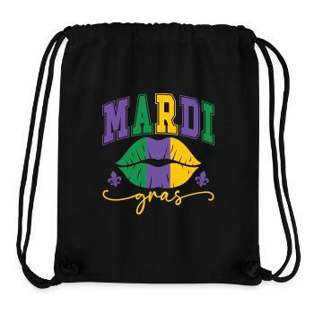 Mardi Gras Lippen - Stanley/Stella recycelter Gym Bag - Schwarz - Vorne