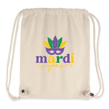 Mardi Gras Maske - Stanley/Stella recycelter Gym Bag - Naturweiß - Vorne