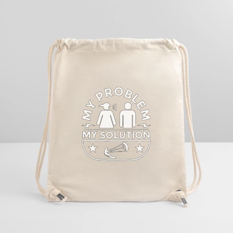 Kiteboarder My Problem My Solution Pictogram Dad Stanley/Stella Recycled Gym Bag