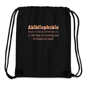 Abibliophobia Bookworm Reading Books - Stanley/Stella Recycled Gym Bag - black - Front