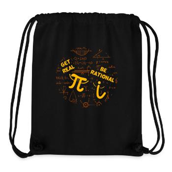 Mathe-Humor – Pi vs. imaginäre Zahl - Stanley/Stella recycelter Gym Bag - Schwarz - Vorne
