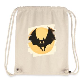 Chauve-souris rétro - Sac à cordon recyclé Stanley/Stella - blanc naturel - Devant