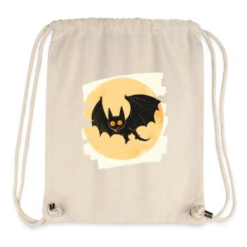 Chauve-souris rétro - Sac à cordon recyclé Stanley/Stella - blanc naturel - Devant