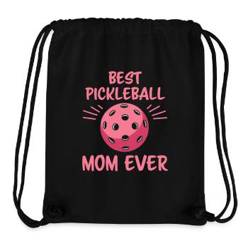 Pickleball Saying Mom Funny Pickleball Gift - Stanley/Stella Recycled Gym Bag - black - Front