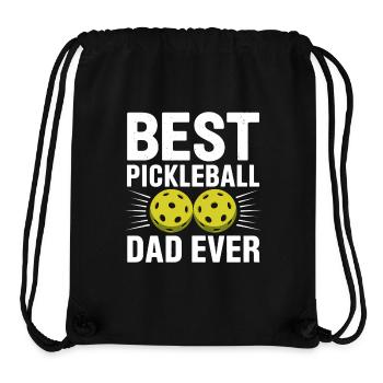 Pickleball Saying Dad Funny Pickleball Gift - Stanley/Stella Recycled Gym Bag - black - Front