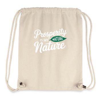 Manifestieren Von Wohlstand Zitat Natur - Stanley/Stella recycelter Gym Bag - Naturweiß - Vorne