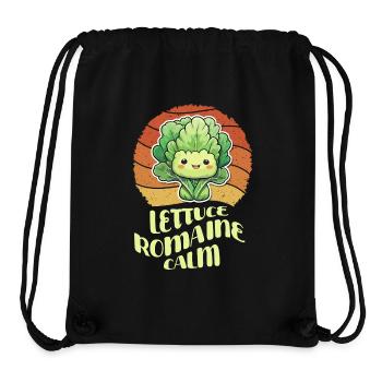 Lettuce Romaine Calm – Funny Salad - Stanley/Stella Recycled Gym Bag - black - Front