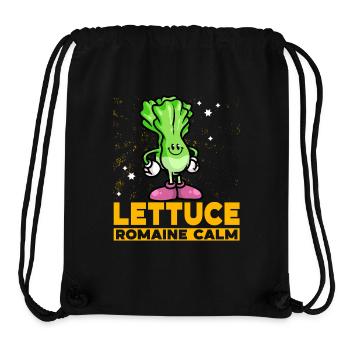 Lettuce Romaine Calm – Funny Salad - Stanley/Stella Recycled Gym Bag - black - Front