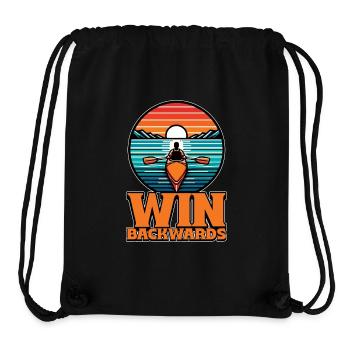 Water Rowing Win Backwards Loves Boating Canoeing - Stanley/Stella Recycled Gym Bag - black - Front